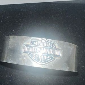 Harley Davidson ladies silver cuff bracelet